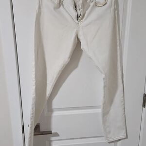 Abercrombie & Fitch Women's Cream Skinny Jeans